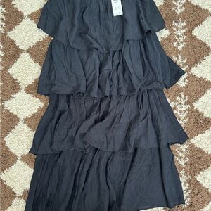 Abercrombie & Fitch Charcoal High Low Dress